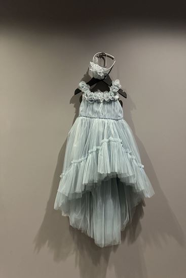 2-6 Yaş Emily Lina Kız Çocuk Abiye-Petrol