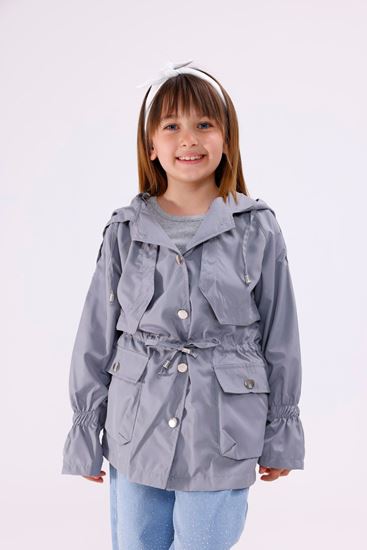 4-16 Yaş Cat Polina Su İtici  Kız Çocuk Yağmurluk & Rüzgarlık-Taş