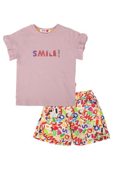 2-8 Yaş Lisanslı Haribo Kız Çocuk Takım-Pudra