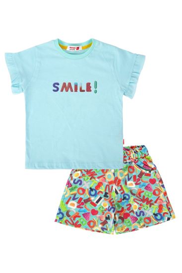 2-8 Yaş Lisanslı Haribo Kız Çocuk Takım-Turkuaz