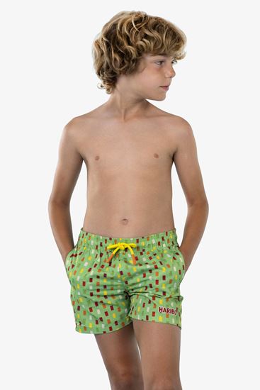 5-12 Yaş Lisanslı Haribo Erkek Çocuk Şort Mayo-Benetton Yeşil