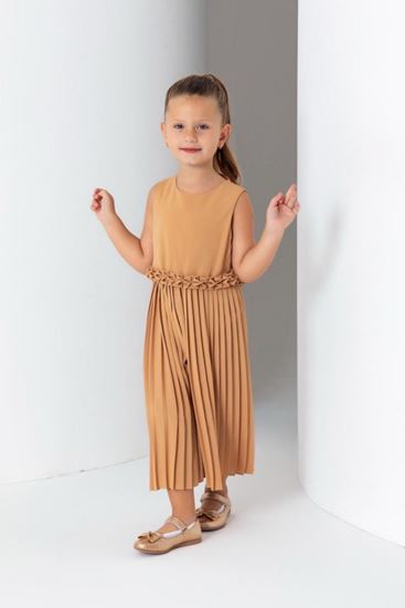 8-15 Yaş Bounds Rumper Kız Çocuk Tulum-Karamel