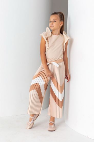 8-15 Yaş Nunavut Kız Çocuk Takım-Karamel