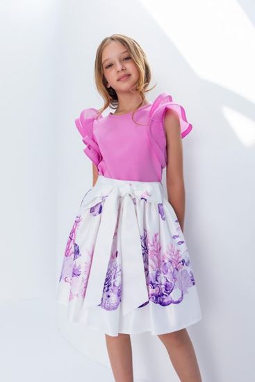 8-15 Yaş Selkırk Kız Çocuk Takım-Pembe