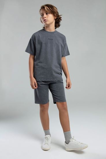 5-16 Yaş Lisanslı KAPPA Erkek Çocuk Takım-Antrasit