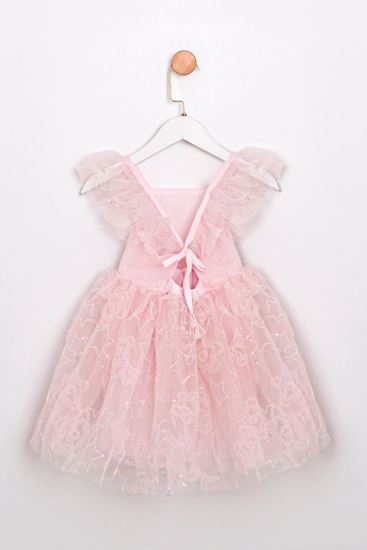 2-5 Yaş Magic Mussness Kız Çocuk Elbise-Pembe