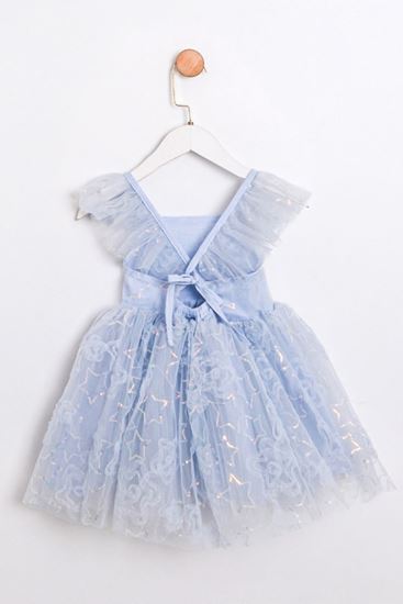 2-5 Yaş Magic Mussness Kız Çocuk Elbise-Bebe Mavisi