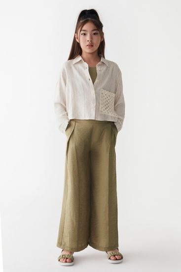 8-14 Yaş Pavlova Lina Kız Çocuk Pantolon-Haki