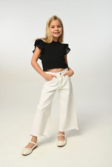 3-8 Yaş Fisto Borçka Kız Çocuk T-Shırt-Siyah