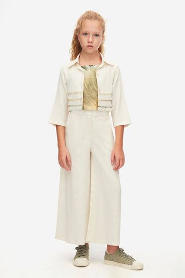 8-14 Yaş Salerno Paris Kız Çocuk Ceket-Krem