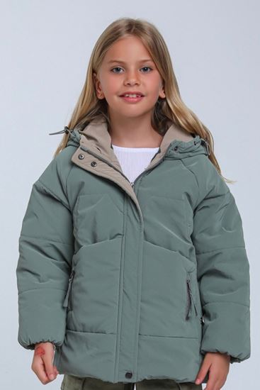 8-14 Yaş Glacier Wintermute Kız Çocuk Mont-Haki