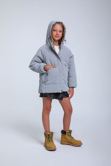 8-14 Yaş Glacier Wintermute Kız Çocuk Mont-Gece Mavisi