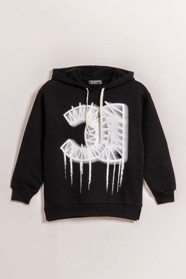 8-15 Yaş D'Cavalle Loccano Unısex Çocuk Sweat-Siyah