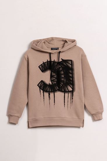 8-15 Yaş D'Cavalle Loccano Unısex Çocuk Sweat-Mocca