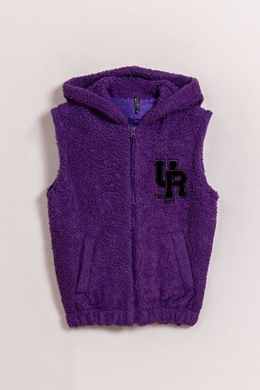 8-15 Yaş Lovobery Kız Çocuk Yelek-Mor