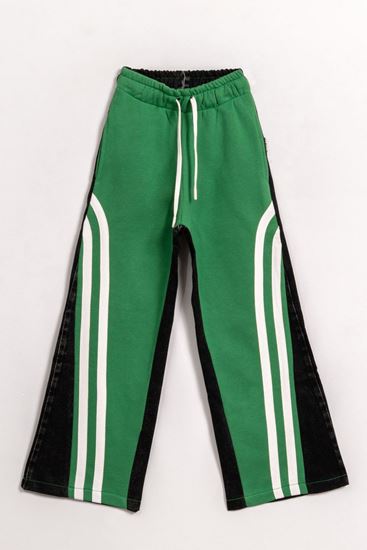 8-15 Yaş Denim Cotto Line Kız Çocuk Pantolon-Benetton Yeşil