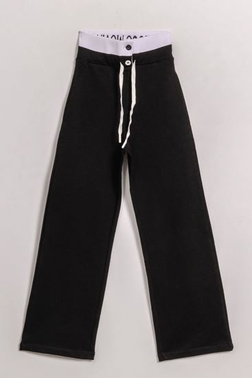 8-15 Yaş Locco Class Kız Çocuk Eşofman Pantolon-Siyah