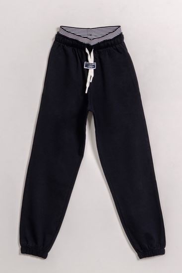 8-15 Yaş School Nation Unısex Çocuk Eşofman Pantolon-Lacivert