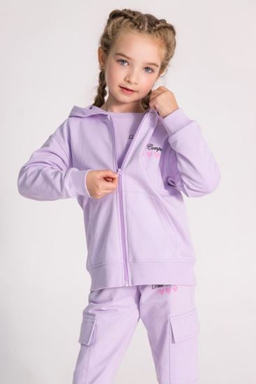 3-8 Yaş Happy Colors Kız Çocuk Hırka-Lila