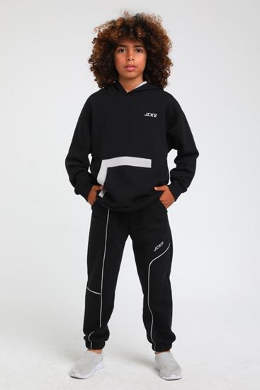 4-14 Yaş Jack Premium Cool Erkek Çocuk Takım-Siyah