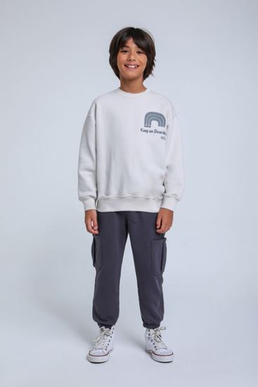 4-14 Yaş Keep Boarding Erkek Çocuk Takım-Uzay Grisi