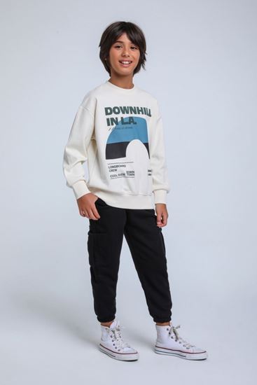 4-14 Yaş Cool Dute Erkek Çocuk Takım-Krem