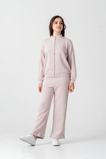 8-12 Yaş Berceste Soft Kız Çocuk Takım-Lavanta