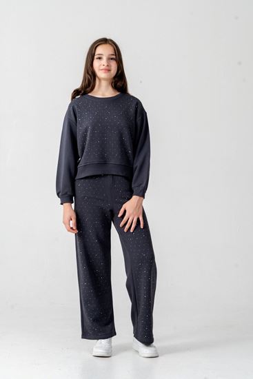 8-12 Yaş Magic New Premium Kız Çocuk Takım-Füme