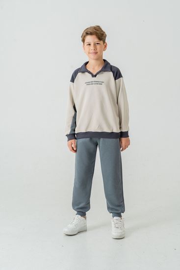 8-12 Yaş Perspectives New Erkek Çocuk Takım-İndigo