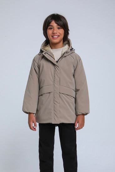 8-14 Yaş Shadow Premium Core Erkek Çocuk Mont-Latte