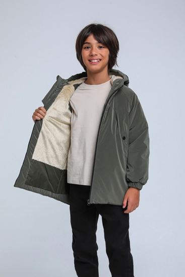 8-14 Yaş Jack Luxery Erkek Çocuk Mont-Haki