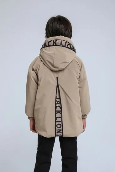 8-14 Yaş Jack Luxery Erkek Çocuk Mont-Latte