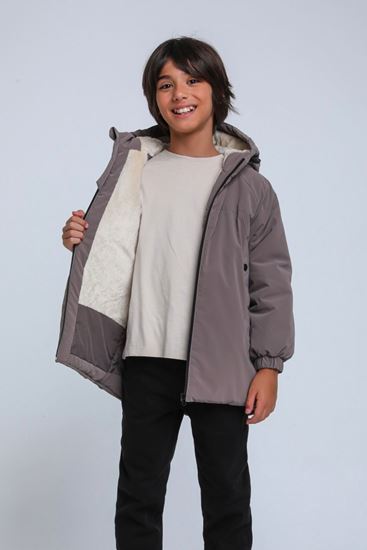 8-14 Yaş Jack Luxery Erkek Çocuk Mont-Mocca