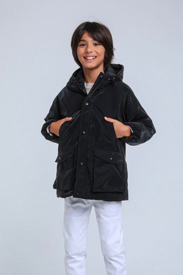 8-14 Yaş Night Rover Premium Erkek Çocuk Mont-Siyah