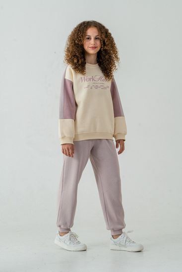 8-12 Yaş Work Every Kız Çocuk Takım-Lavanta