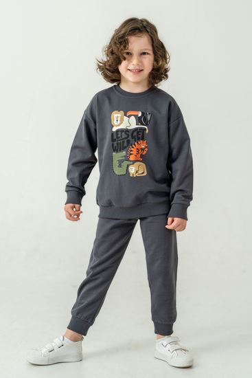 1-6 Yaş Roar Leon Erkek Çocuk Takım-Füme