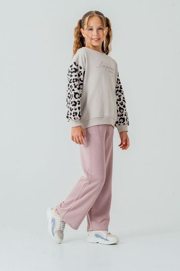 5-9 Yaş Leo Parkendo Kız Çocuk Takım-Pudra