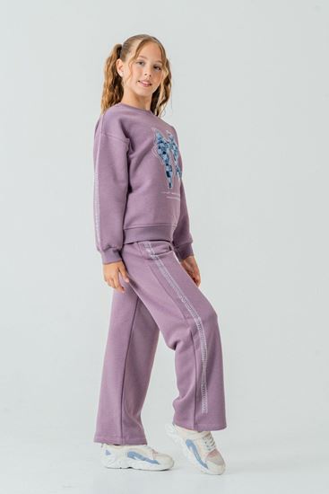 5-9 Yaş Butterfly Magic Kız Çocuk Takım-Mor