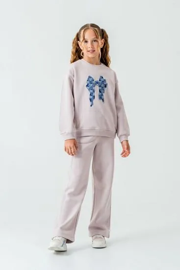 5-9 Yaş Butterfly Magic Kız Çocuk Takım-Lavanta