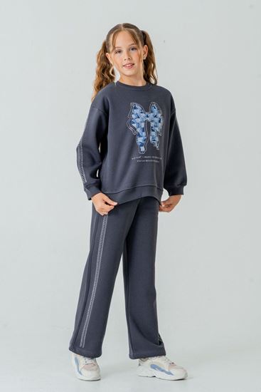 5-9 Yaş Butterfly Magic Kız Çocuk Takım-İndigo