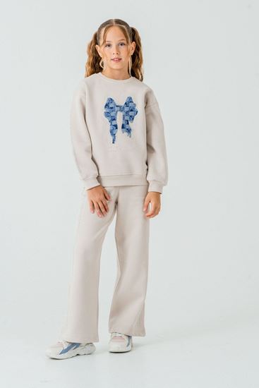 5-9 Yaş Butterfly Magic Kız Çocuk Takım-Latte