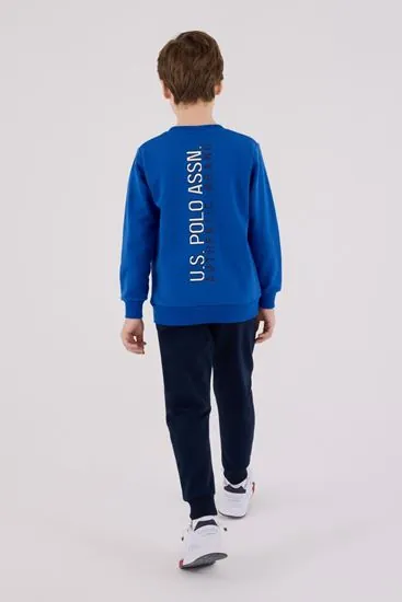 4-15 Yaş Lisanslı Us Polo Assn Erkek Çocuk Takım-Saks