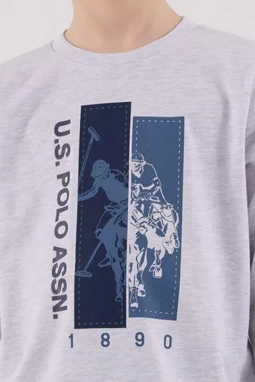 4-15 Yaş Lisanslı Us Polo Assn Erkek Çocuk Takım-Uzay Grisi