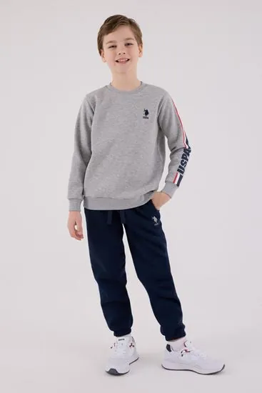 4-15 Yaş Lisanslı Us Polo Assn Erkek Çocuk Takım-Uzay Grisi