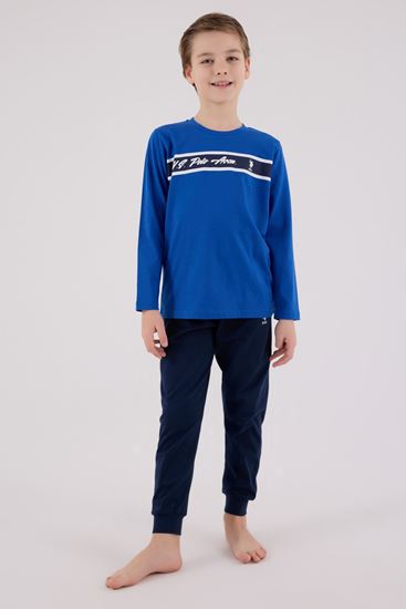 4-15 Yaş Lisanslı Us Polo Assn Erkek Çocuk Takım-İndigo