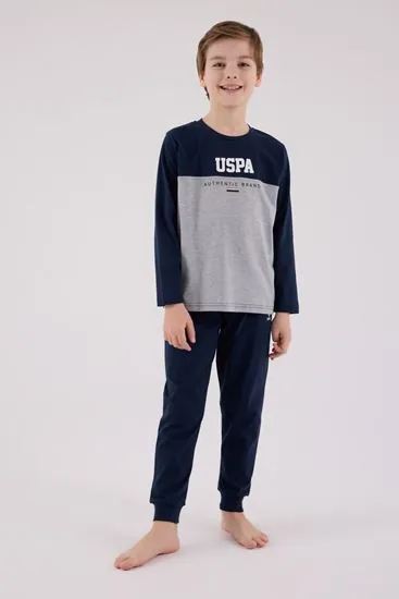 4-15 Yaş Lisanslı Us Polo Assn Erkek Çocuk Takım-Uzay Grisi