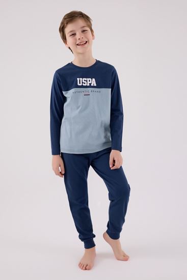 4-15 Yaş Lisanslı Us Polo Assn Erkek Çocuk Takım-İndigo