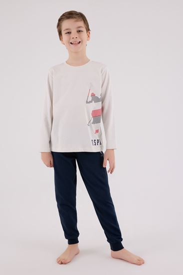 4-15 Yaş Lisanslı Us Polo Assn Erkek Çocuk Takım-Taş