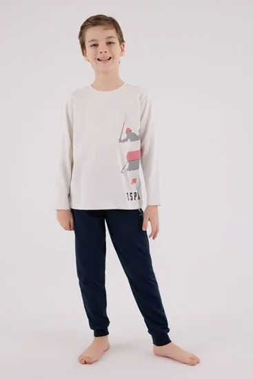 4-15 Yaş Lisanslı Us Polo Assn Erkek Çocuk Takım-Taş