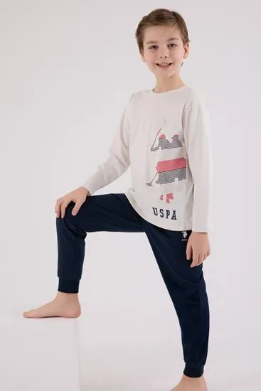 4-15 Yaş Lisanslı Us Polo Assn Erkek Çocuk Takım-Taş